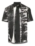 Dunhill abstract-print short-sleeve shirt - Black
