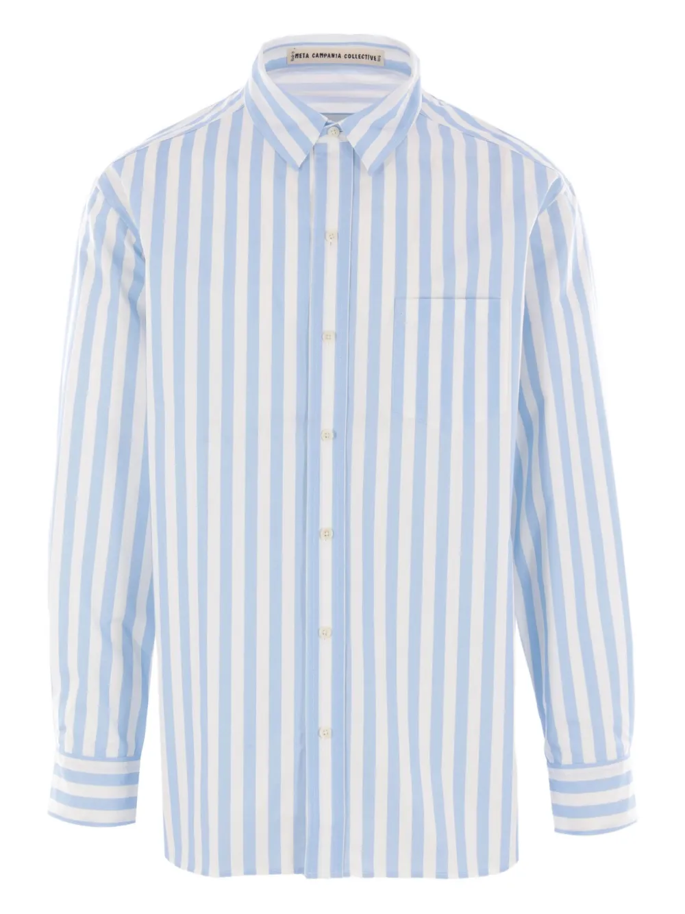 Meta Campania Collective striped poplin shirt | White | Image 1