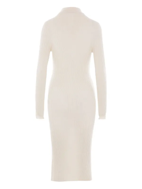 lace long sleeve dress Good Life Lace Maxi Dress in White