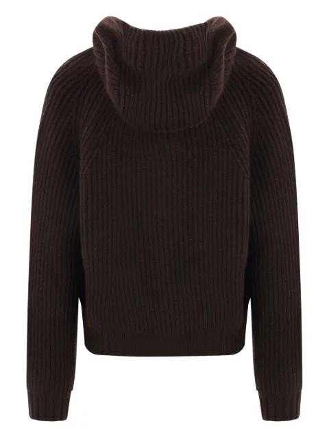 Meta Campania Collective hooded ribbed cardigan