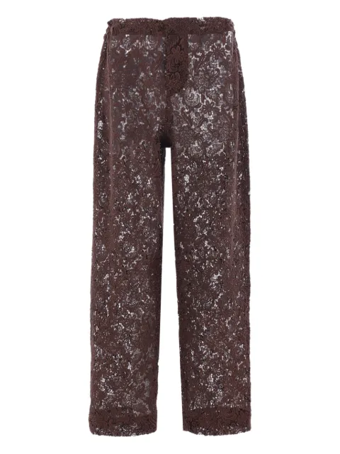 Meta Campania Collective floral-lace trousers