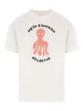 Meta Campania Collective Peter octopus-print cotton T-shirt - Light and natural