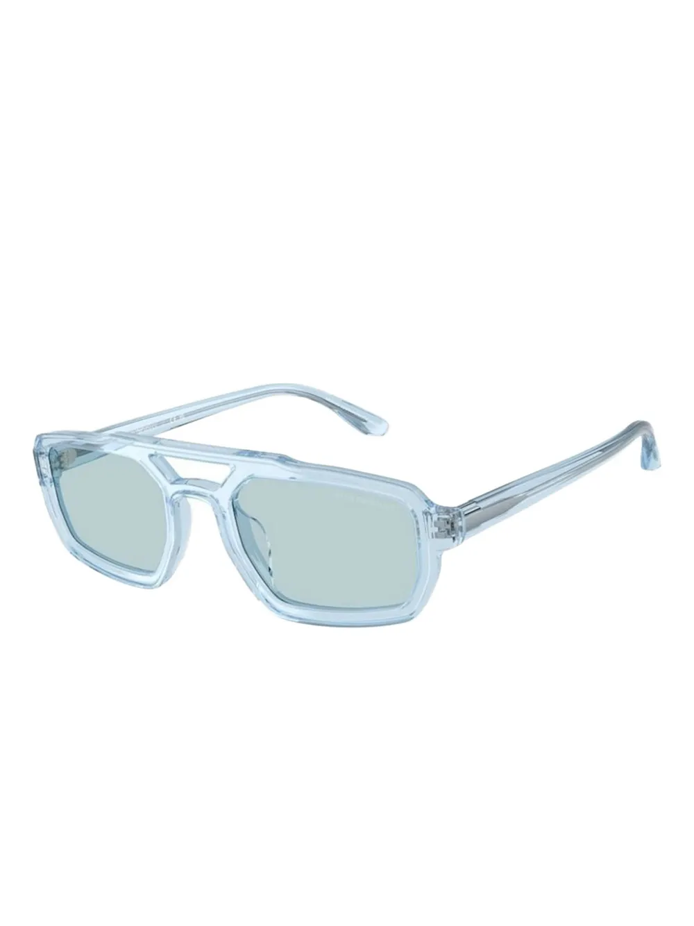 Emporio Armani geometric-frame sunglasses Blauw