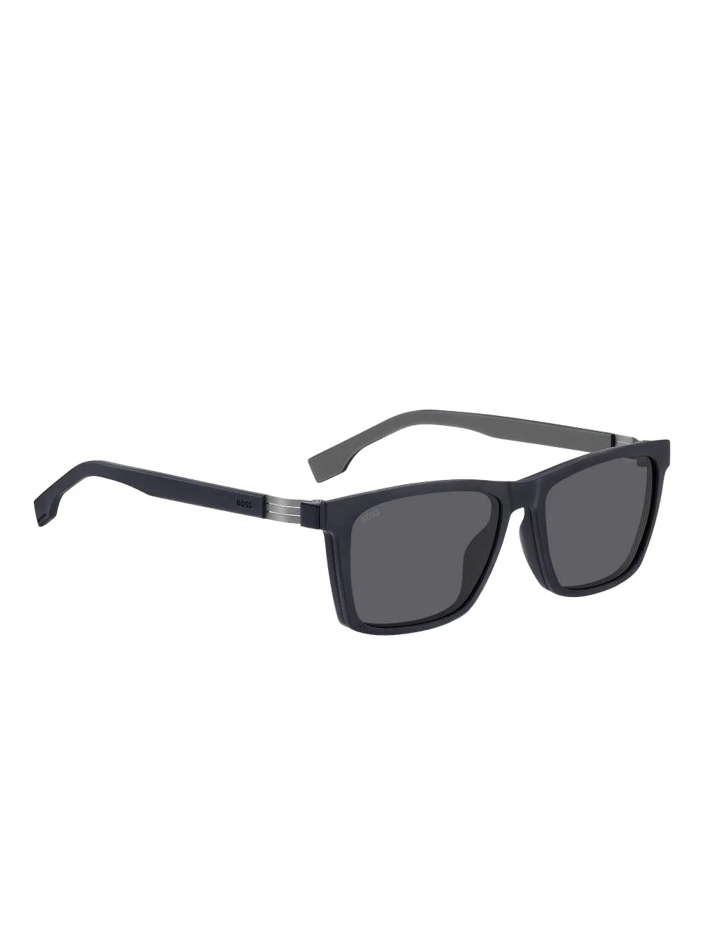 BOSS clip-on rectangle sunglasses frames Blauw