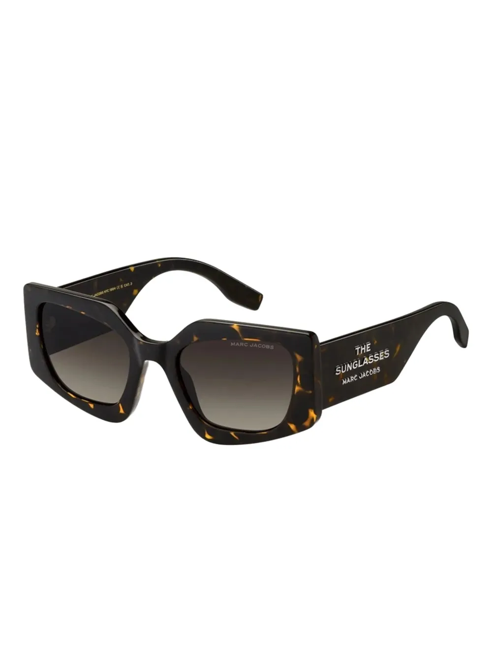 Marc Jacobs Eyewear geometric-frame sunglasses - Zwart