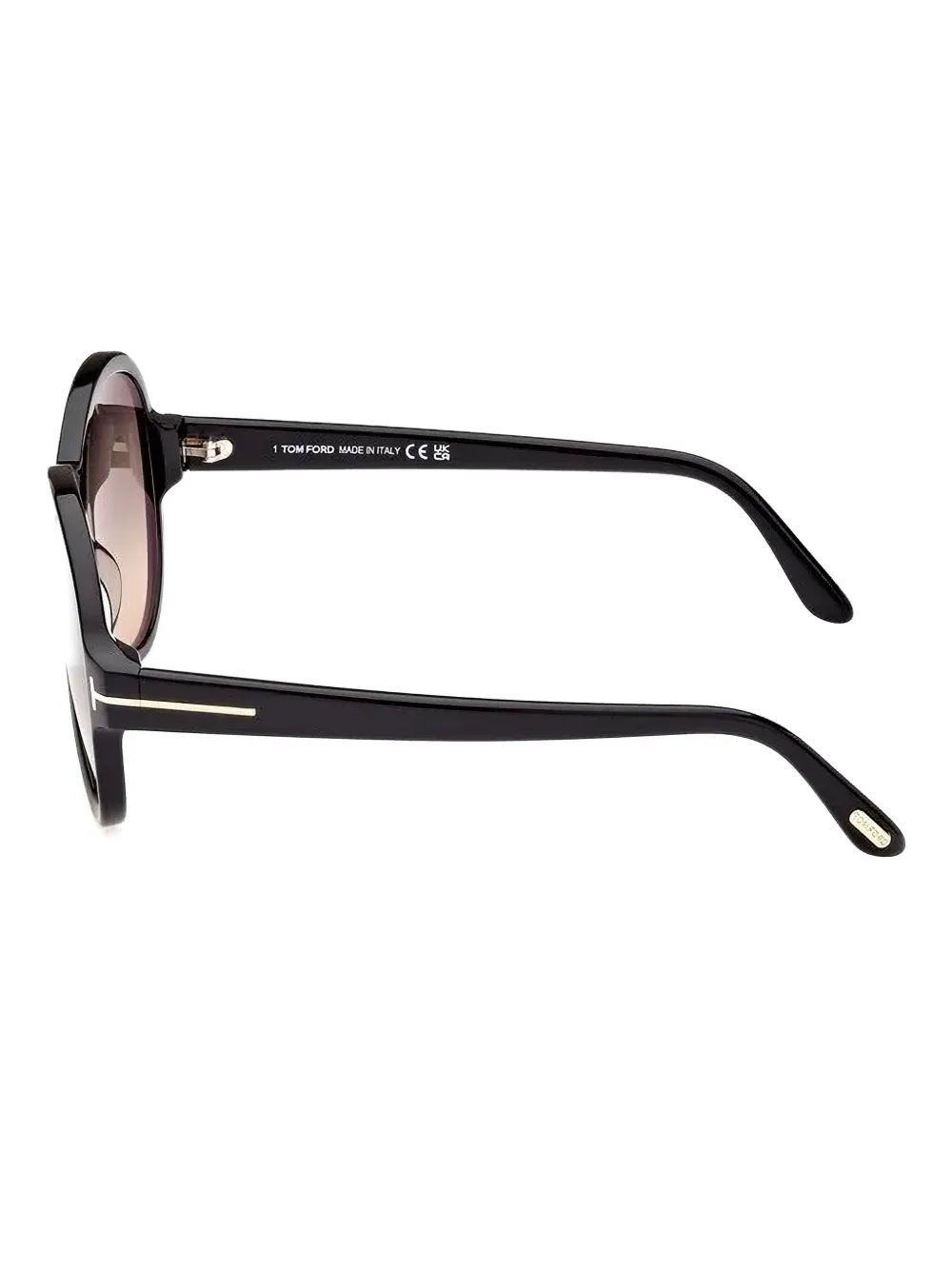 TOM FORD Eyewear Camryn round-frame sunglasses Zwart