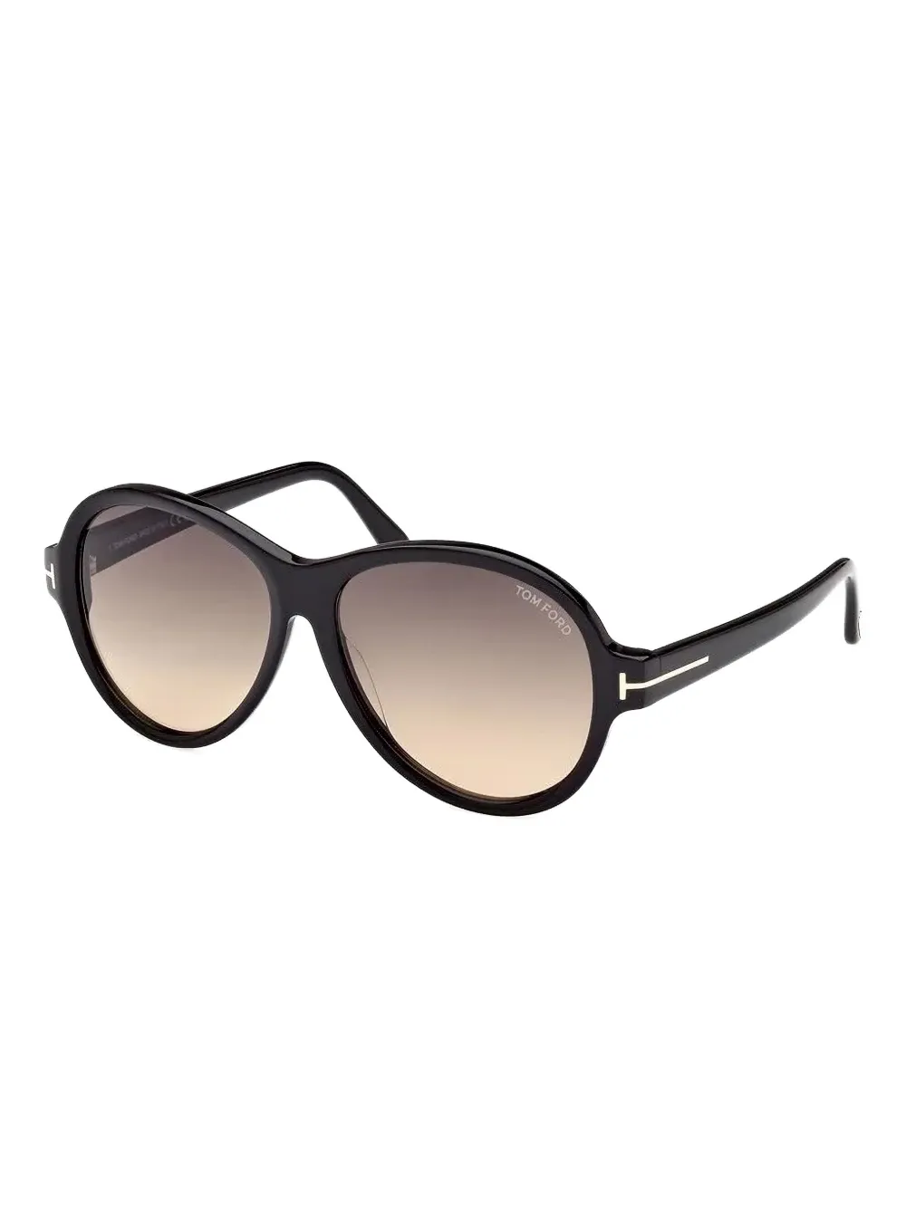 TOM FORD Eyewear Camryn round-frame sunglasses Zwart