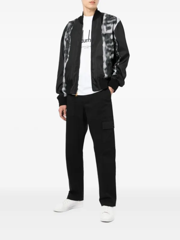 Dunhill プリント ボンバージャケット | ブラック | FARFETCH JP