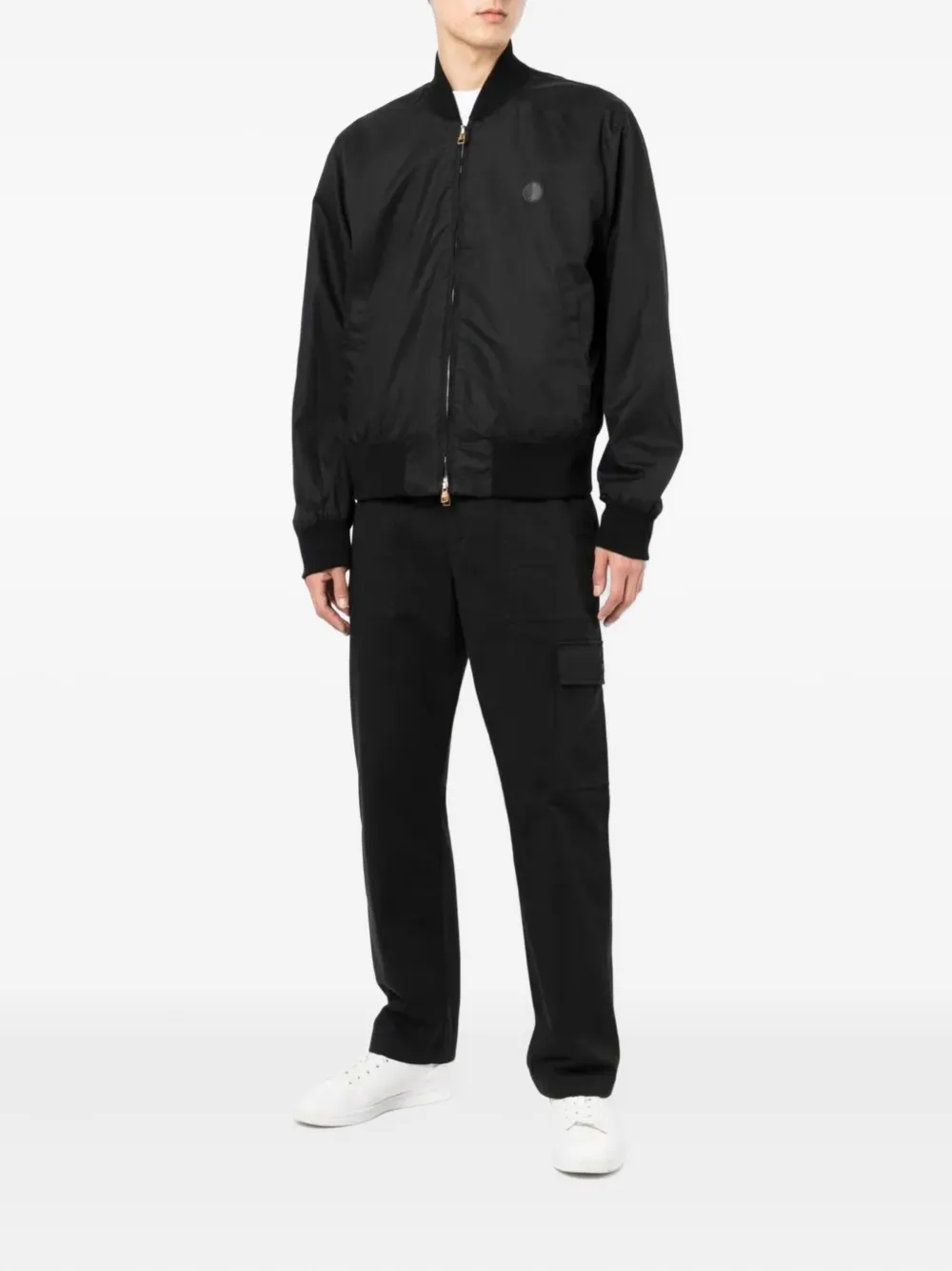 Dunhill Bomberjack met print Zwart