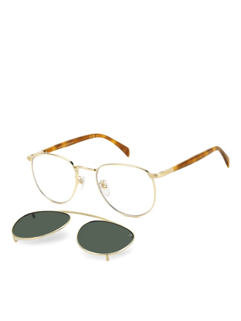 DAVID BECKHAM EYEWEAR Clip-on zonnebril Goud