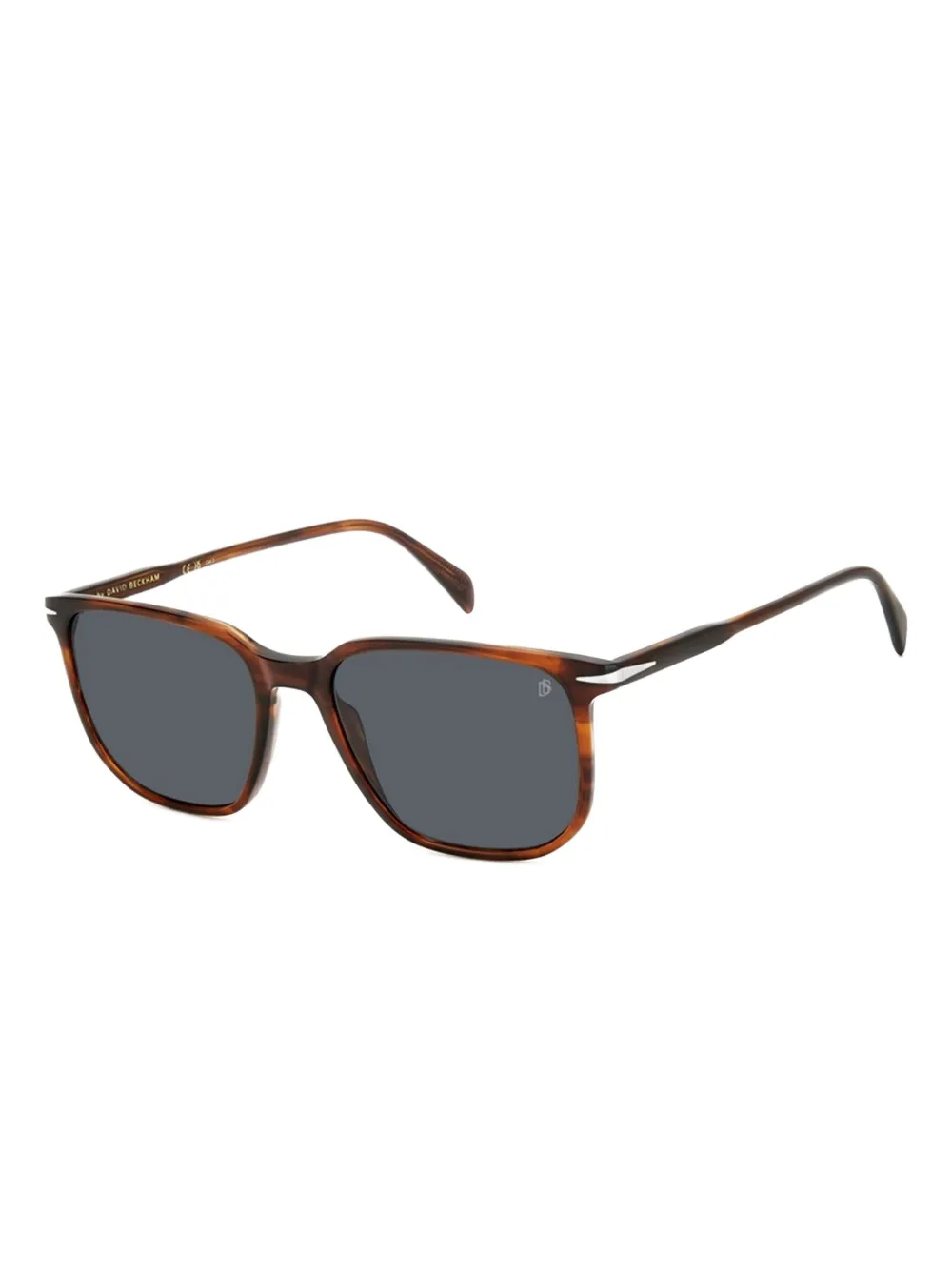 DAVID BECKHAM EYEWEAR horn-frame square sunglasses EX4IR |BROWN