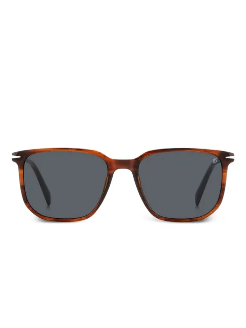 DAVID BECKHAM EYEWEAR horn-frame square sunglasses