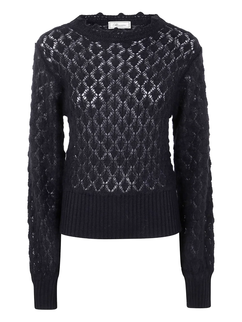 Blumarine open-knit sweater | Black | Image 1