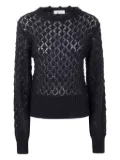 Blumarine open-knit sweater - Black