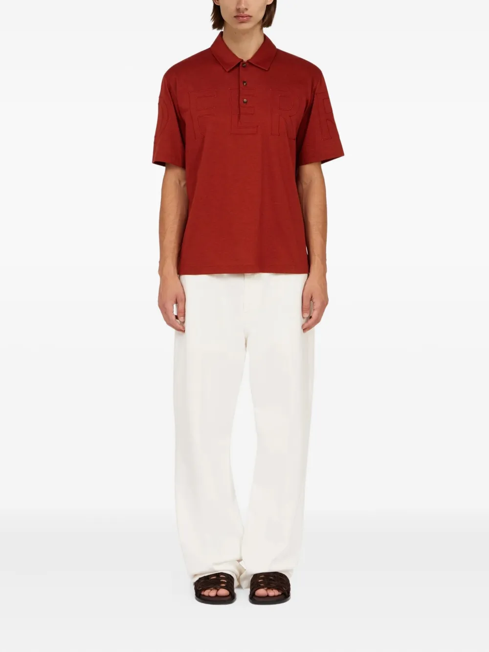 Ferragamo Camisa polo com logo bordado | Image 2