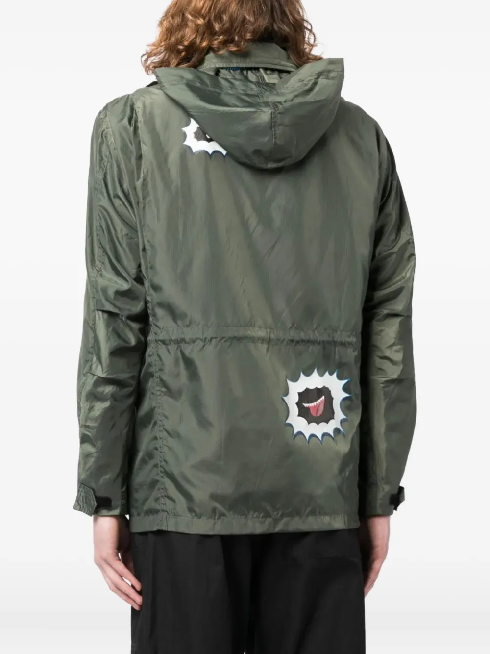 Billionaire Boys Club graphic-print hooded jacket Groen