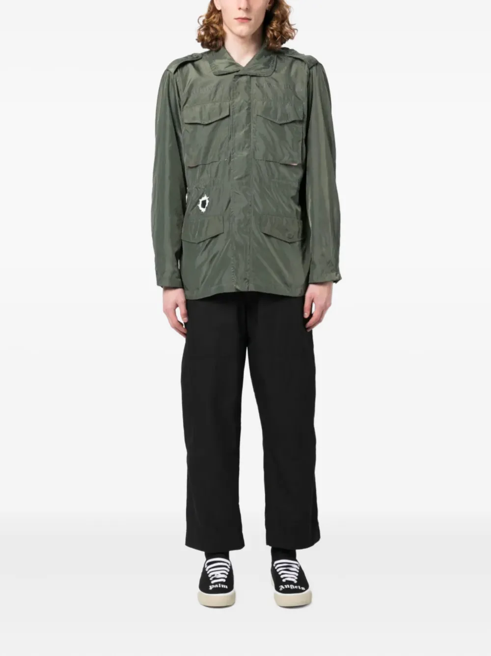 Billionaire Boys Club graphic-print hooded jacket Groen