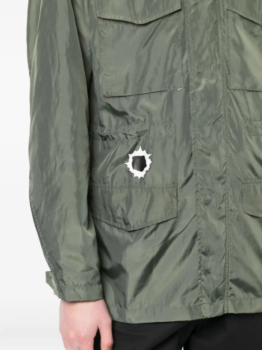 Billionaire Boys Club graphic-print hooded jacket Groen
