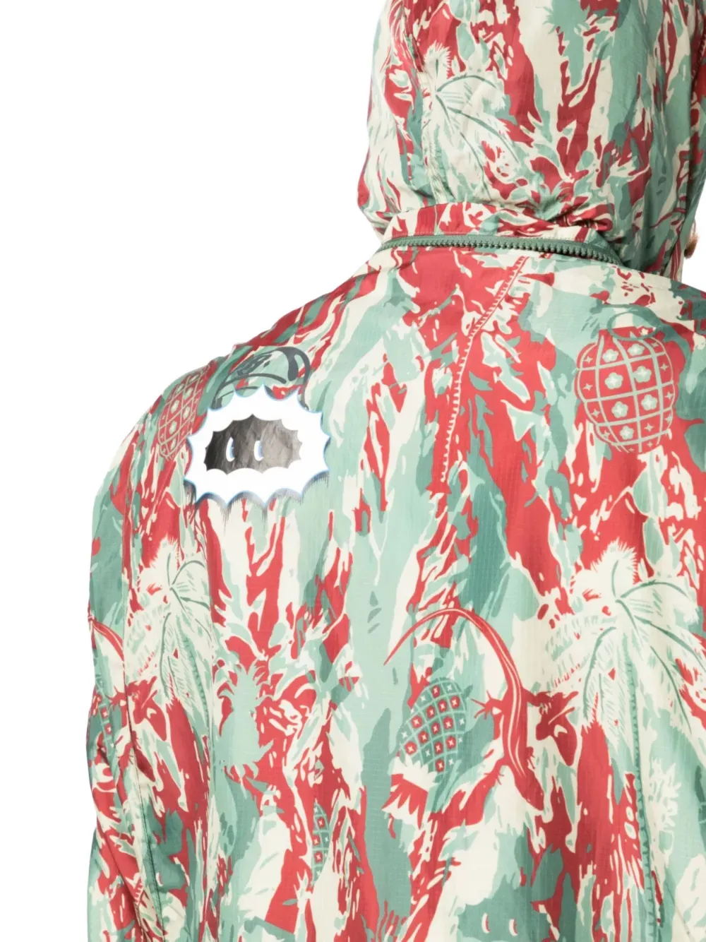 Billionaire Boys Club camouflage-print hooded jacket Groen