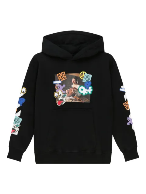 Off-White Kids graphic-print hooded jacket