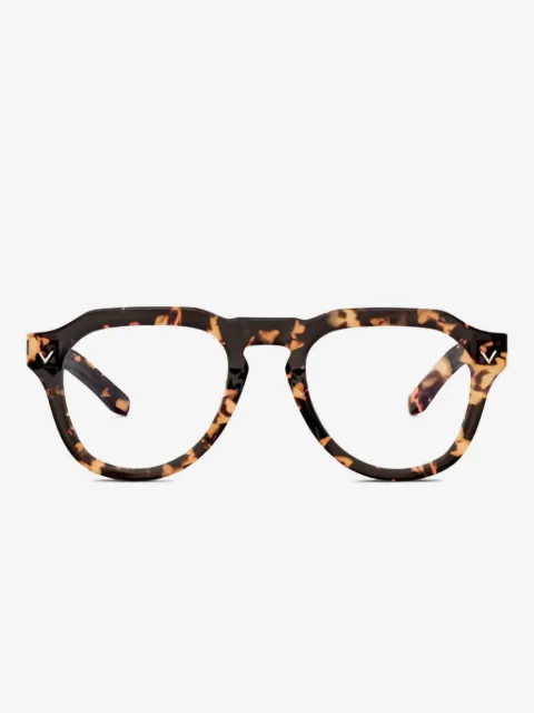 VALENTINO GARAVANI EYEWEAR lunettes de vue en écaille à monture pilote