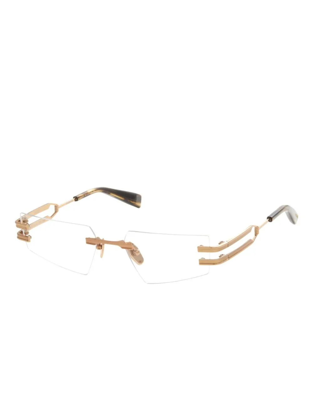Balmain Eyewear rectangle glasses Goud