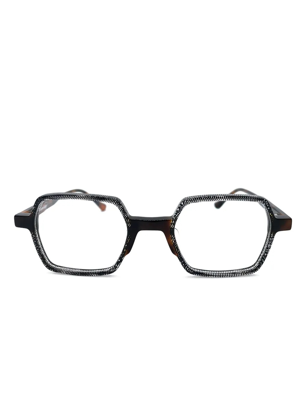 Xavier Garcia Design lunettes de vue Folso à effet écaille de tortue | marron | Image 1