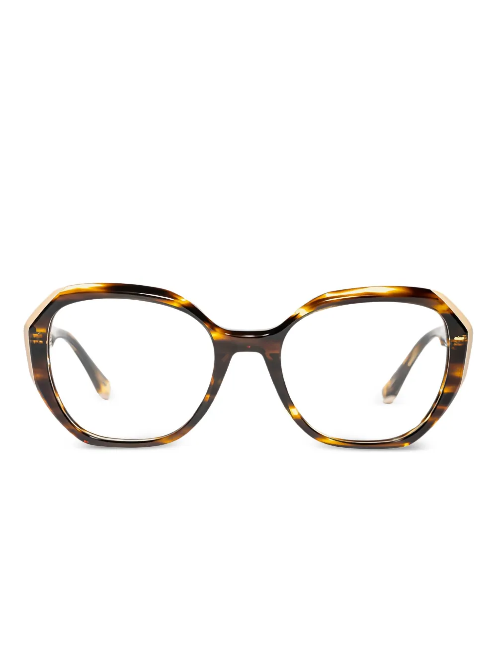 Xavier Garcia Design round-frame glasses | Brown | Image 1