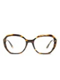 Xavier Garcia Design round-frame glasses - Brown
