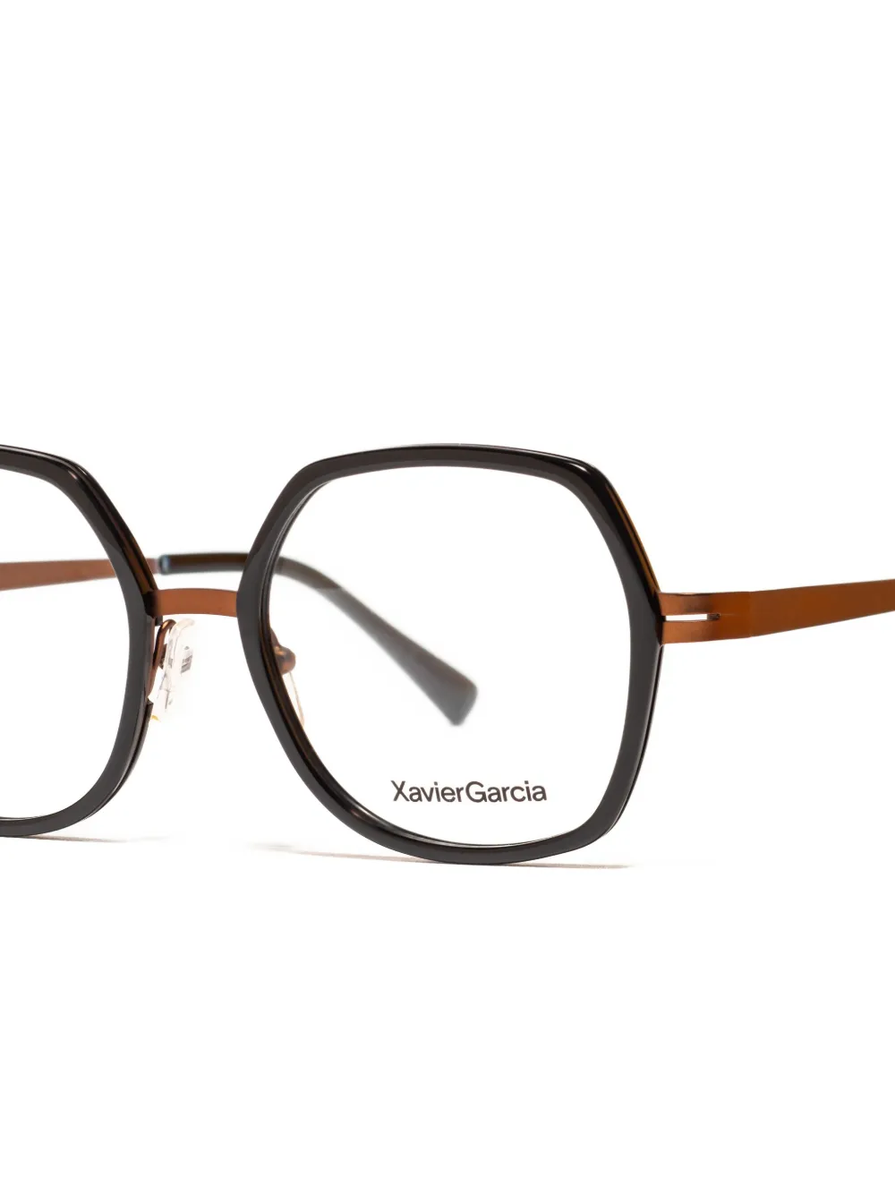Xavier Garcia Design Paloma geometric-frame glasses | Men | Image 2