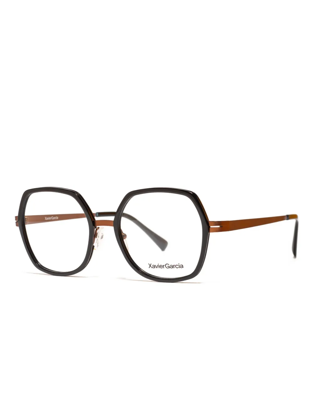 Xavier Garcia Design Paloma geometric-frame glasses | Black | Image 1
