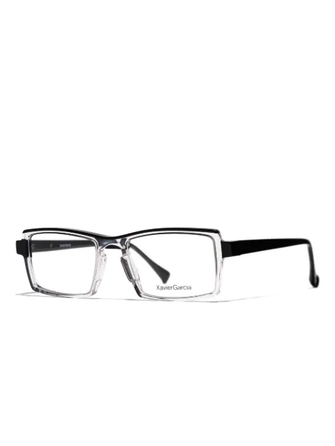 Xavier Garcia Design Roy trimmed rectangle glasses