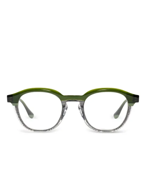 Xavier Garcia Design Pierre textured-rim round glasses