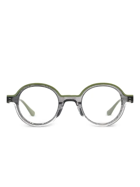 Xavier Garcia Design textured round glasses
