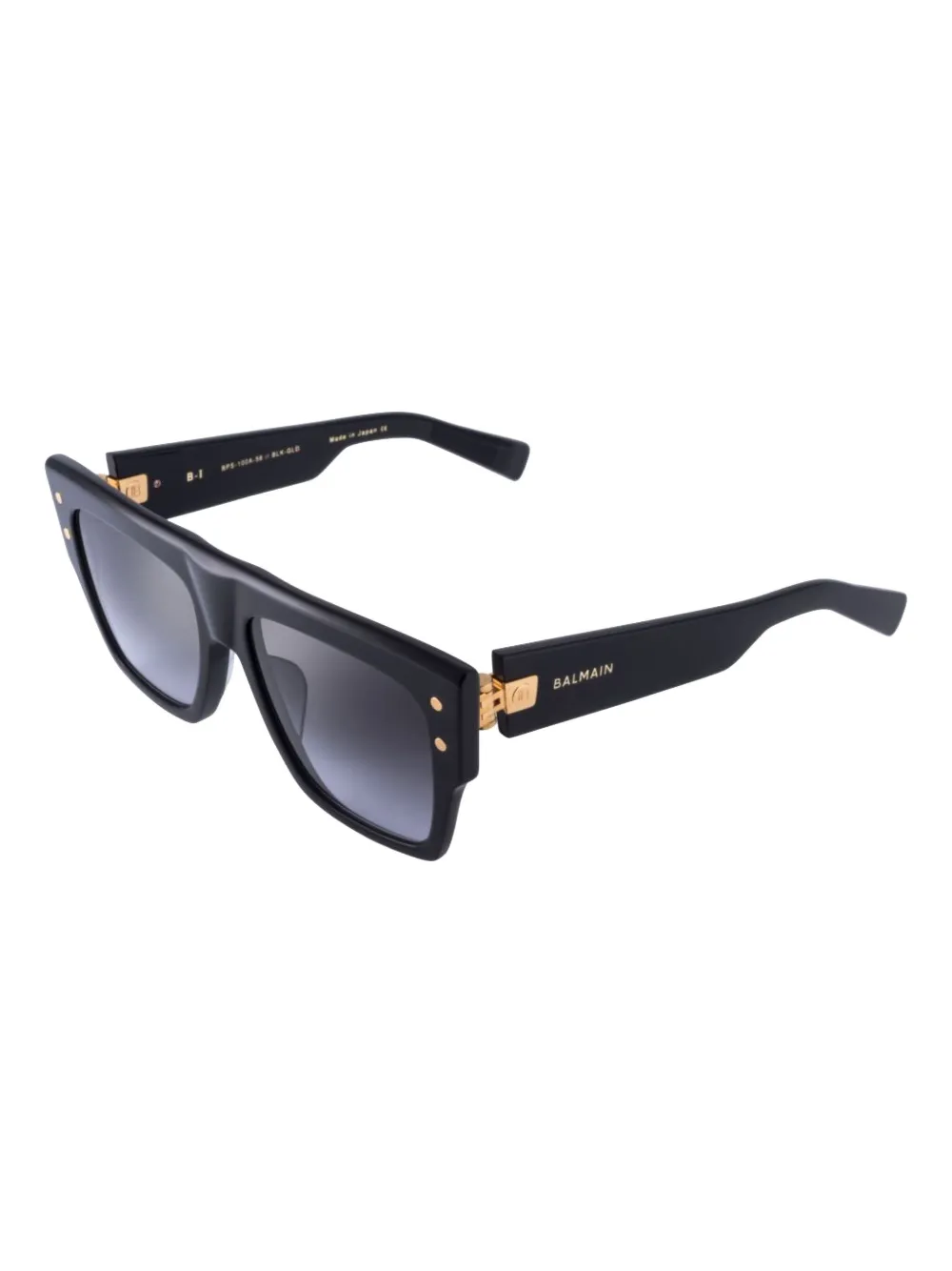 Balmain square-frame sunglasses Zwart
