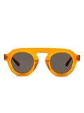 Xavier Garcia Design round-frame sunglasses - Brown
