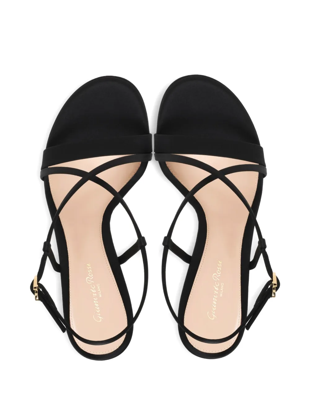 Gianvito Rossi slingback cross-strap sandals Black