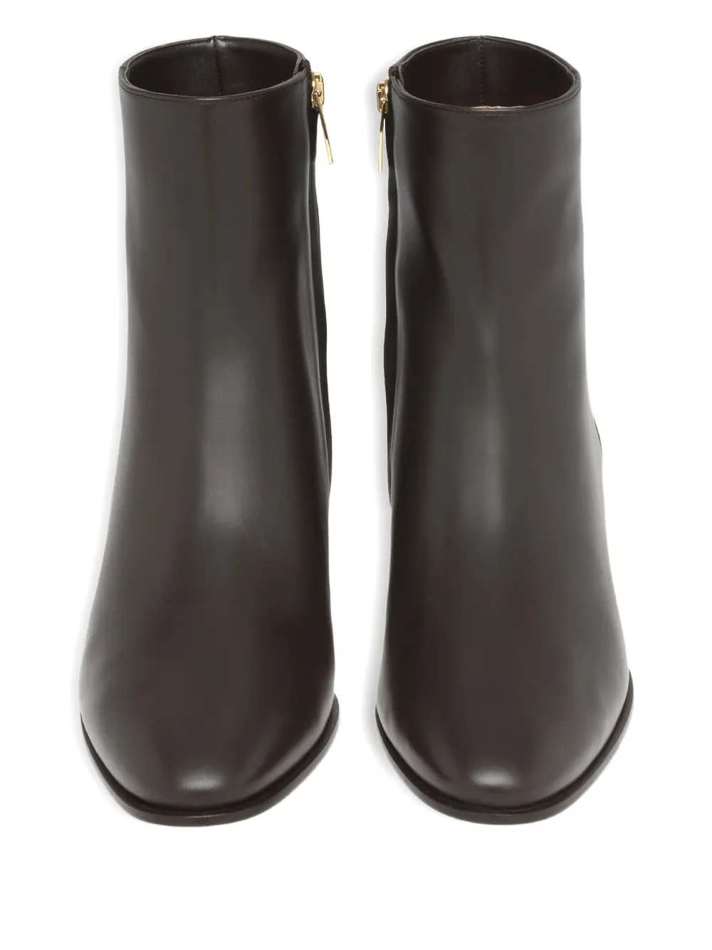 Gianvito Rossi zip-detail leather boots Brown