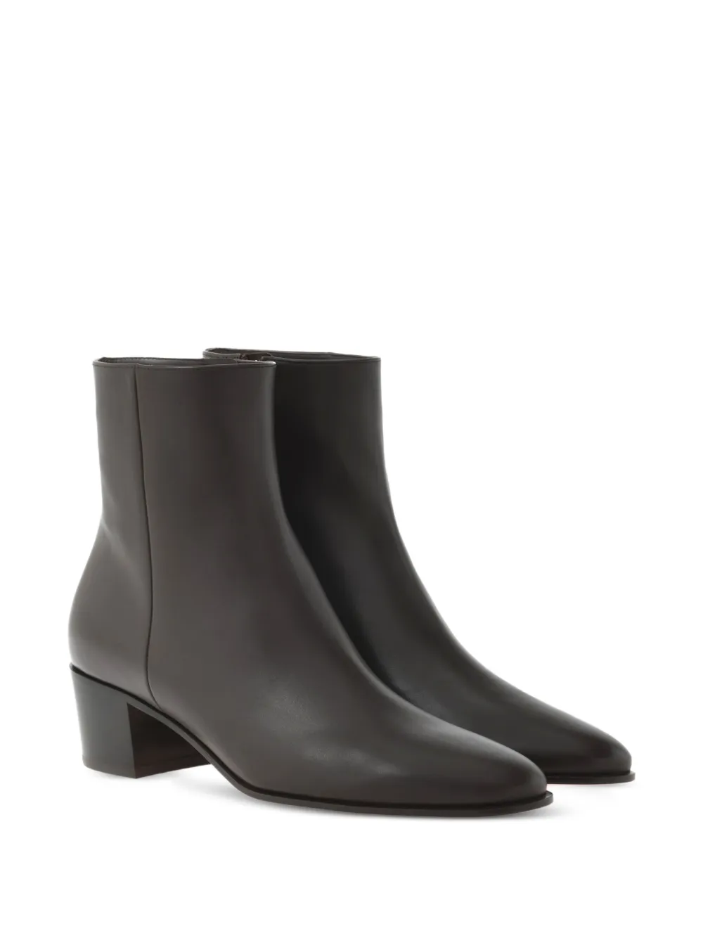 Gianvito Rossi zip-detail leather boots Brown