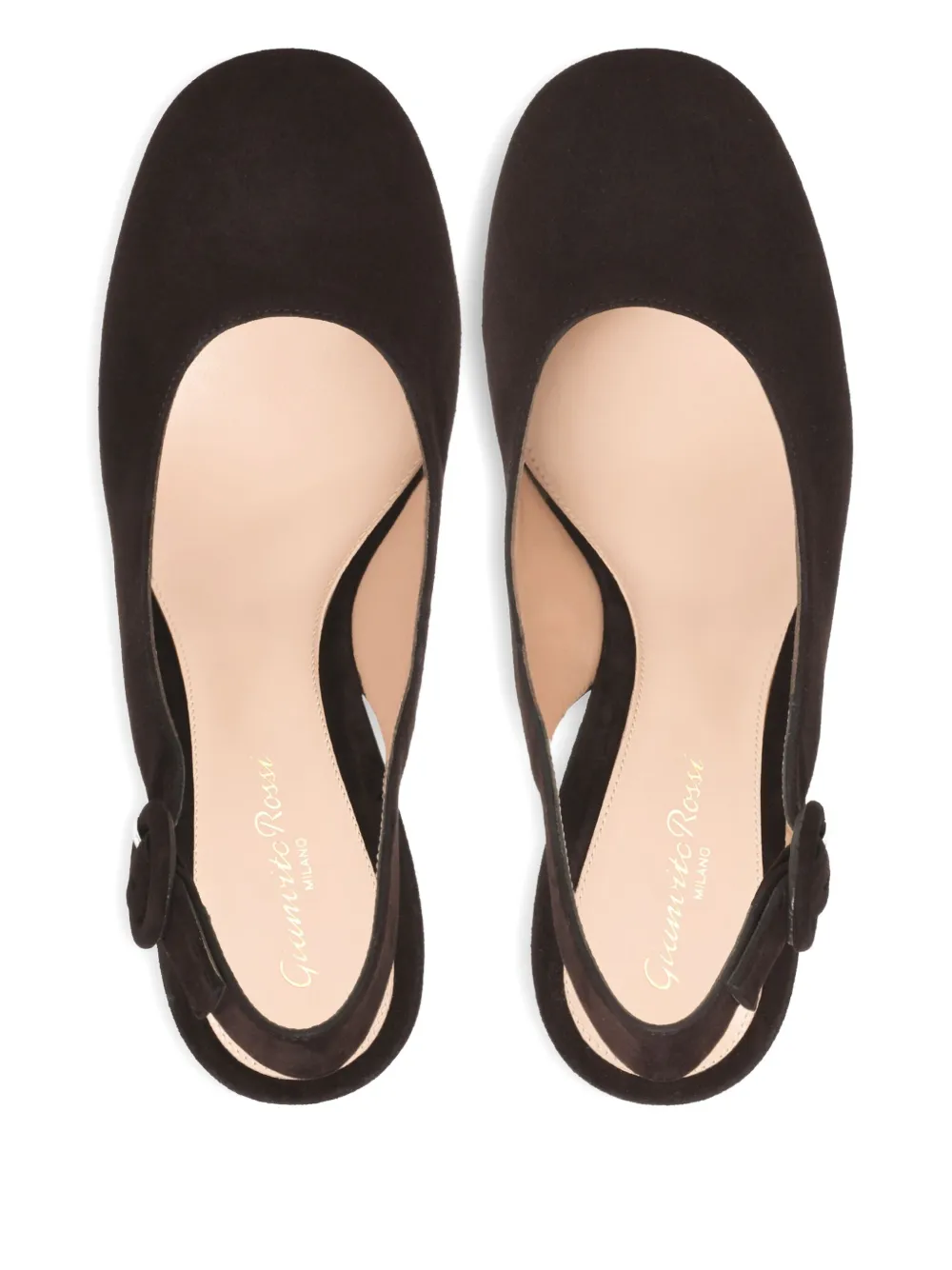 Gianvito Rossi slingback heeled pumps Brown