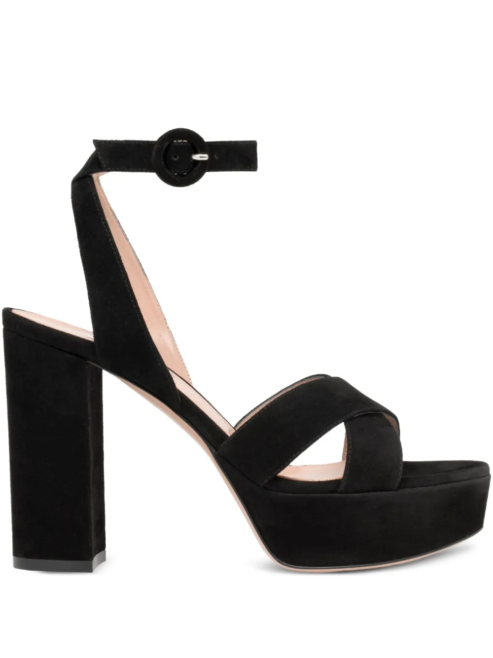 Gianvito Rossi crossover platform sandals Black
