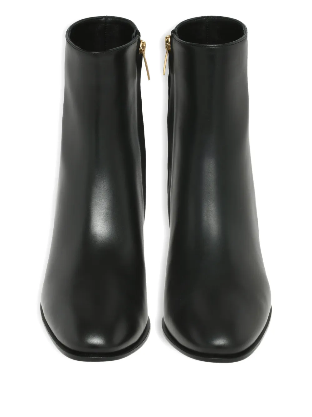 Gianvito Rossi leather heeled boots NERO