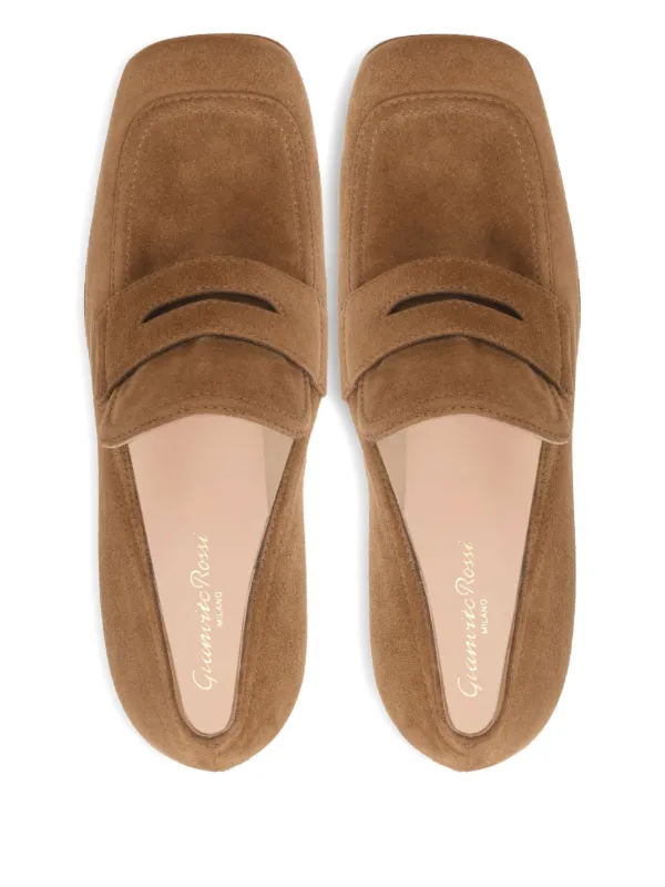 Gianvito Rossi Rouen Platform Loafers | Brown | FARFETCH