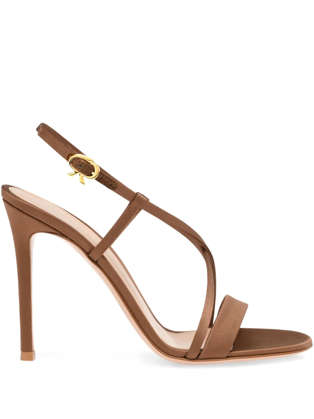 Gianvito Rossi slingback cross-strap sandals Brown