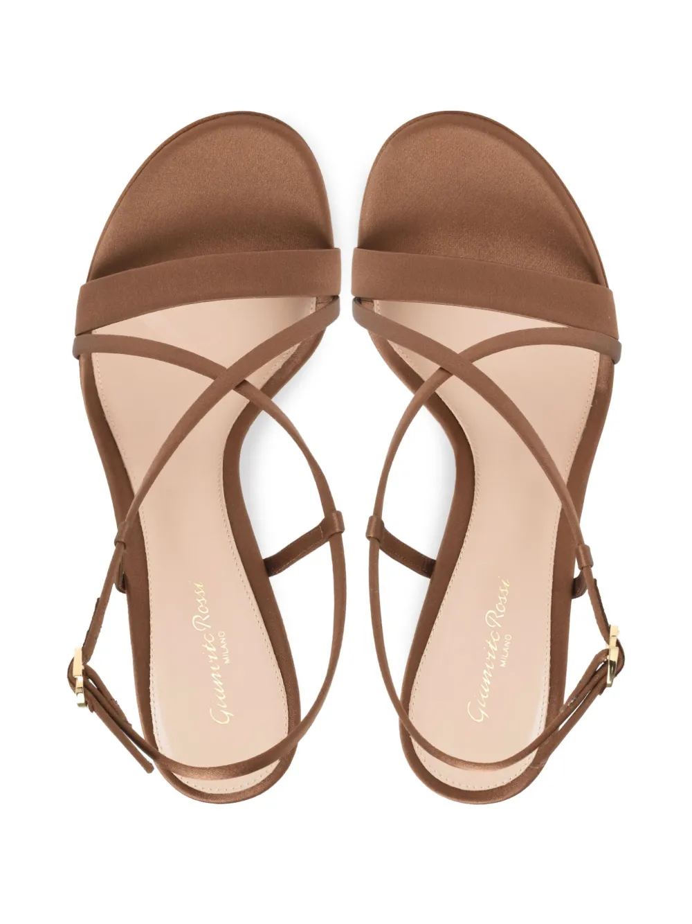 Gianvito Rossi slingback cross-strap sandals Bruin