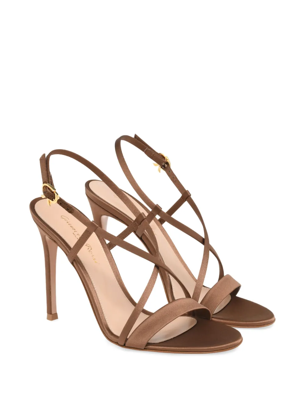 Gianvito Rossi slingback cross-strap sandals Bruin