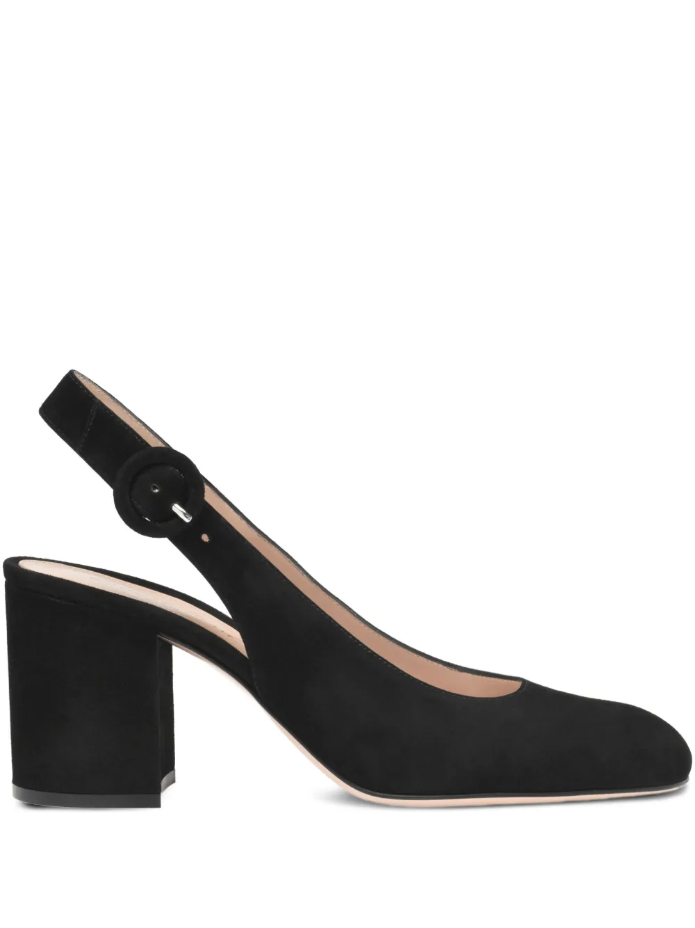 Gianvito Rossi slingback block-heel pumps Black