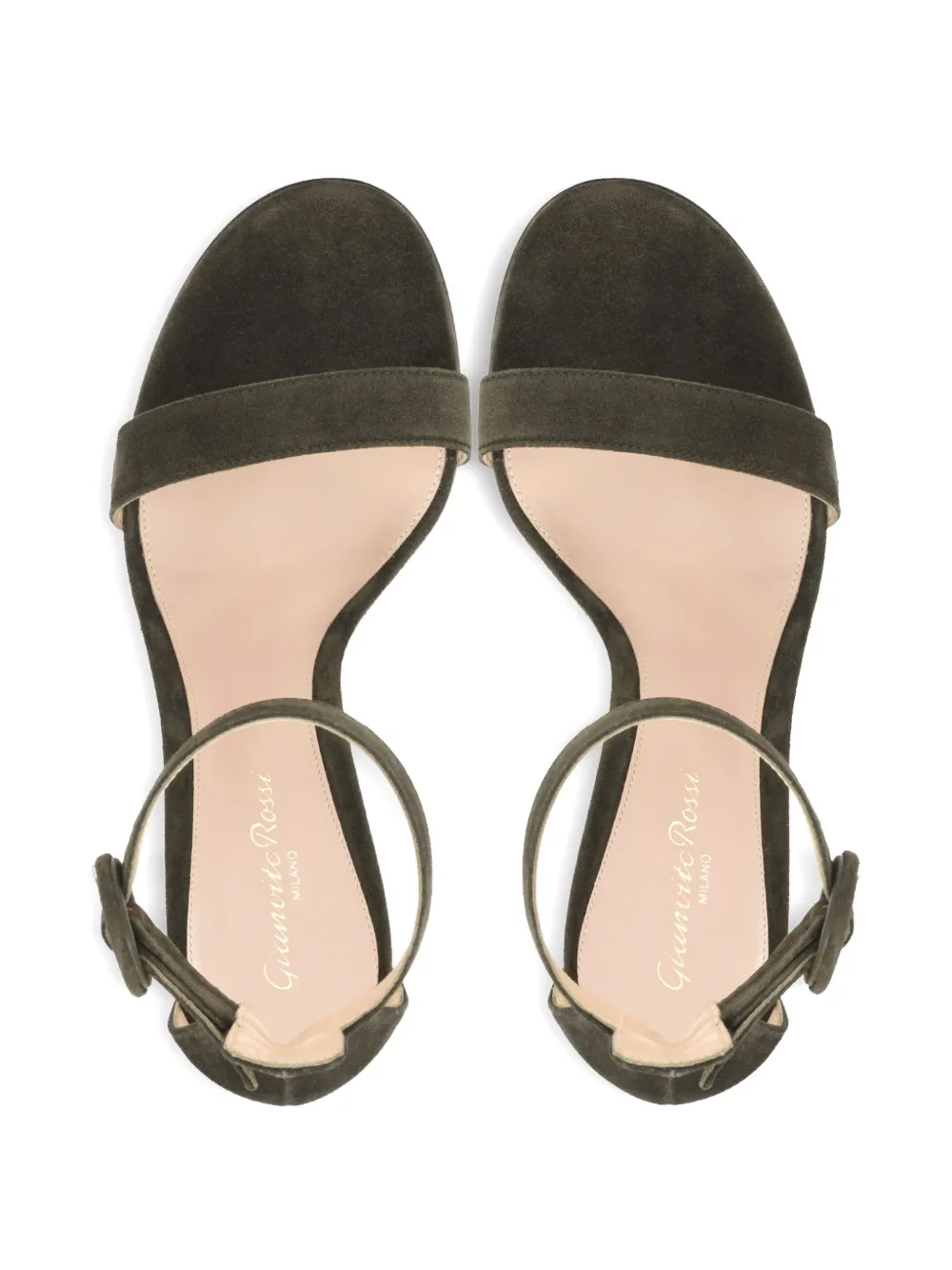 Gianvito Rossi ankle-strap suede sandals Green