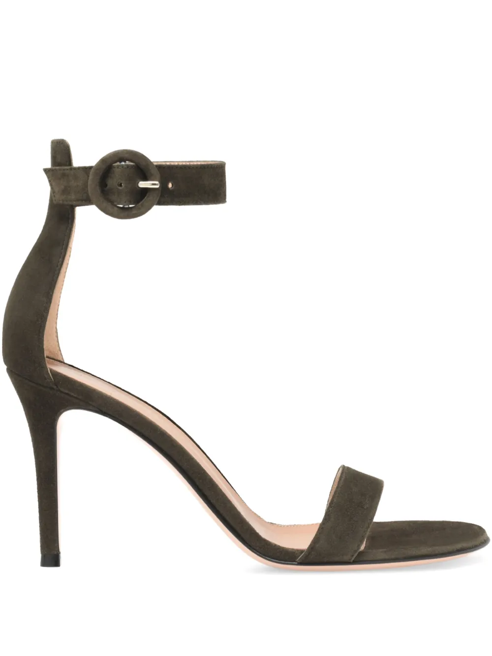 Gianvito Rossi ankle-strap suede sandals Green