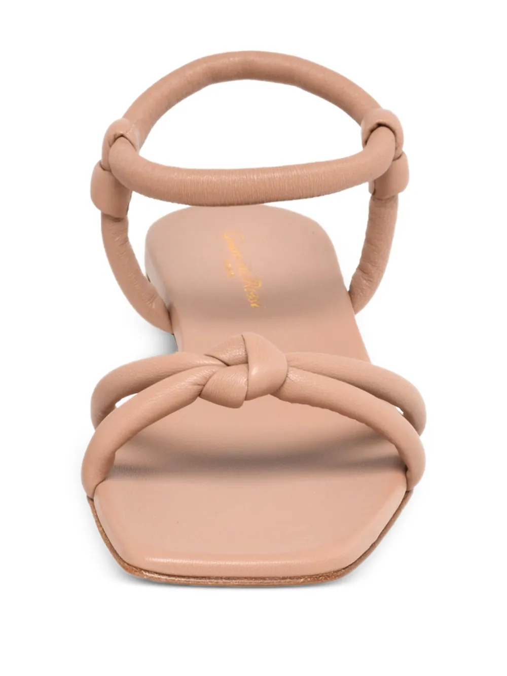 Gianvito Rossi knotted leather sandals Pink
